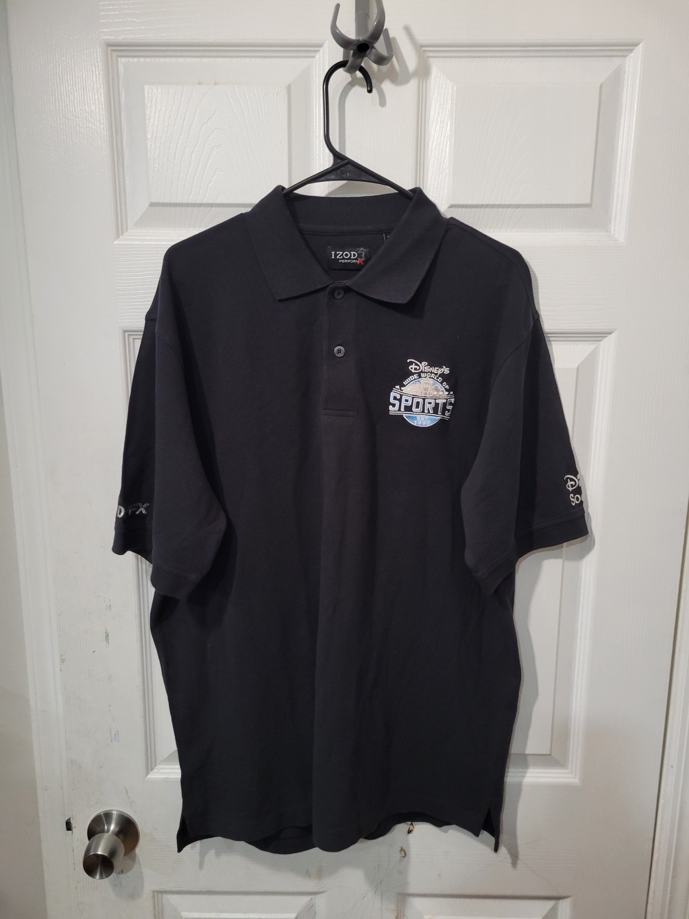 Disney X IZOD Wide World of Sports black polo